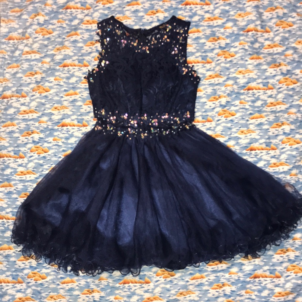 Formal dress size XS, Blue, Used only few hrs.